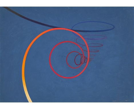 Francisco Infante (Vasilievka 1943). 90 Degrees Turn. 1964Tempera auf Malkarton, auf Leinwand aufgezogen. 50&nbsp;×&nbsp;69,3