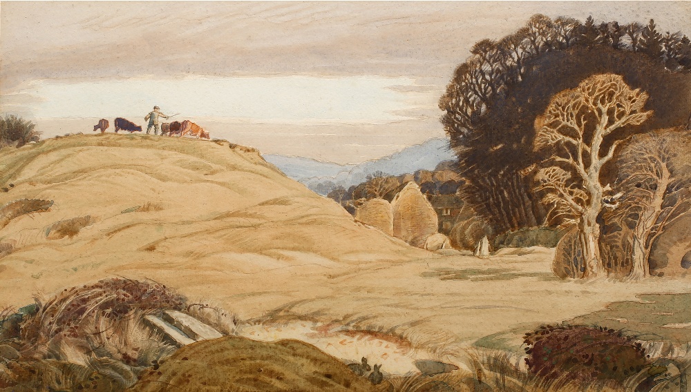 HENRY PAYNE (1868-1940) 'Homeward', watercolour, 29 x 51cm With The