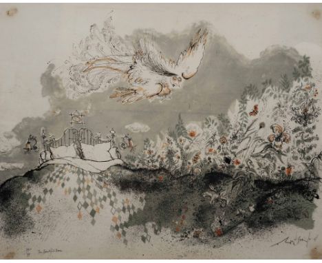 RONALD SEARLE (1920-2011) 'The Beautiful Dream', lithograph in colours, signed in pencil, titled and numbered 24/99, 50 x 65c