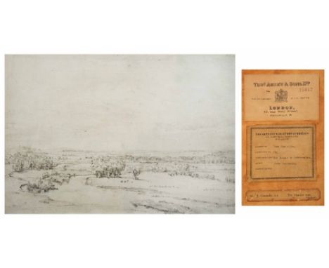 JOHN CONSTABLE (1776-1837) The Thames from Windsor Castle, pencil drawing on paper watermarked 'Whatman 1801', 23 x 34cm Prov