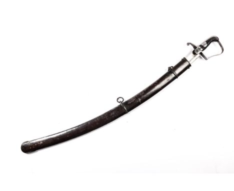 A 1796 pattern Light Cavalry trooper's sword, blade 33" with ordnance inspector's mark and "Dawes, Birm" on back edge, steel 