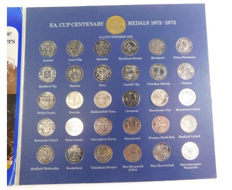 A full set of 1972 FA cup centenary Esso petrol medallions. 