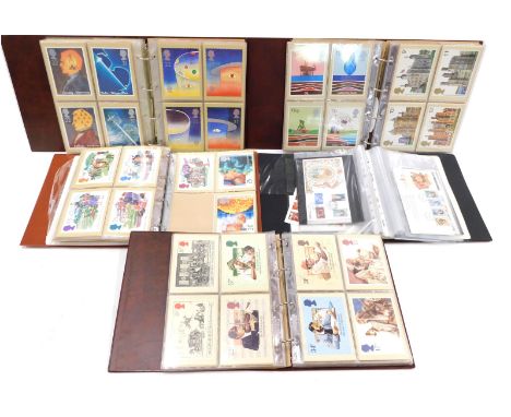 A quantity of first day covers, and a large number of postal issue cards. (5 albums) 