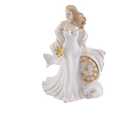 A Royal Worcester Eternity in celebration of the millennium 2000 figure, with certificate, 17cm high. 
