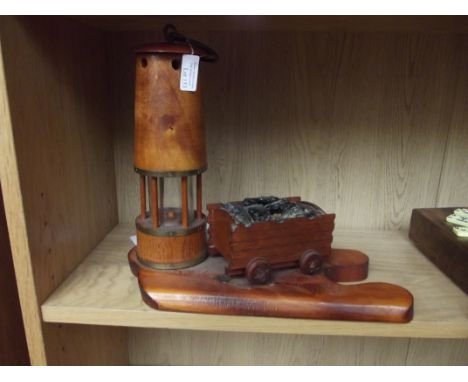Miners lamp centre piece 