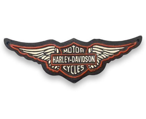 Cast Metal Harley-Davidson sign 