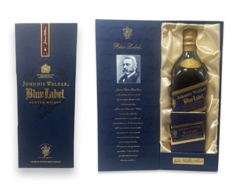 750ml Johnnie Walker Blue Label scotch whiskey, comes in original case and box 