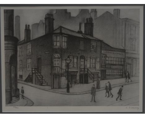 Laurence Stephen Lowry RA (British, 1887-1976), by and after, Great Ancoats Street, monochrome print, signed in pencil, limit