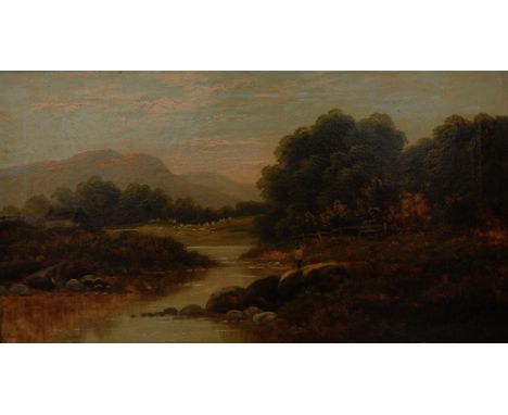 R. Marshall (19th century)A pair, Sunset from the River, Mountainscape in the backgroundindistinctly signed, attributed to ve