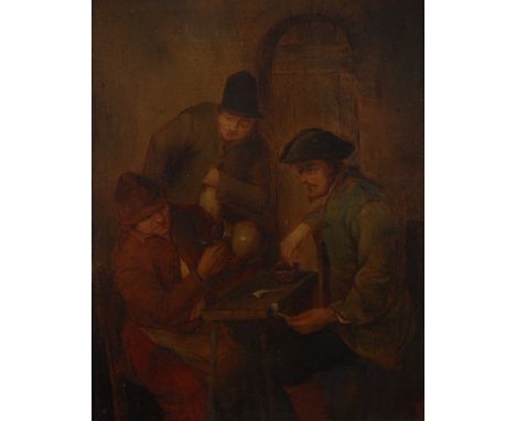 After Adrian Van OstadeThe Empty Jugoil on panel, 25cm x 20cm