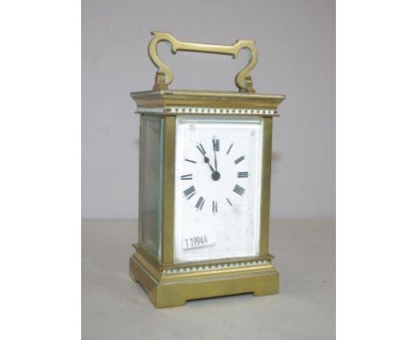 Vintage French carriage clock height 16cm approx