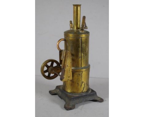 Model live steam donkey engine with single cylinder, 22cm high