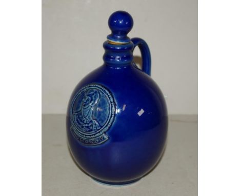 Vintage Royal Doulton King George IV whisky flagon with original stopper, (some wear to cork), marked to base and # 16962. He