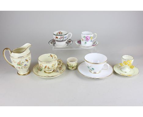 A Tuscan china tea service for twelve, a Grafton china part breakfast set and other tea, coffee and breakfast ware