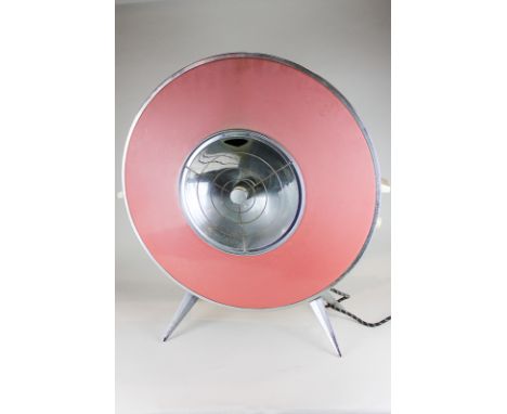 A vintage electric circular fire in pink (must be PAT tested before use)