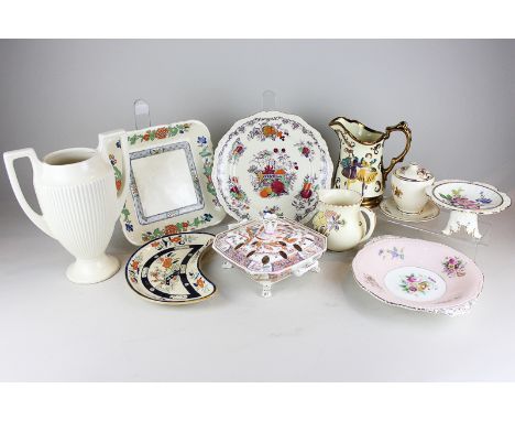 A collection of various china dinner and tableware, including Paragon, Wade, Mason's, Royal Worcester, etc