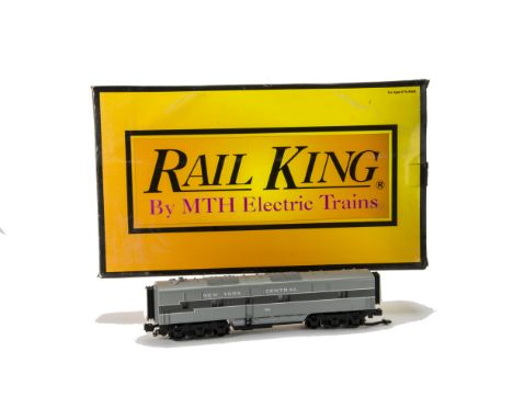American 0 Gauge 3-rail E-3 Diesel Locomotive Set by Rail-King (MTH), in New York Central two-tone grey, comprising powered a