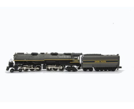 An American 0 Gauge 3-rail Union Pacific ‘Challenger’ 4-6-6-4 Steam Locomotive and Tender by Rail King (MTH), finished in UP 