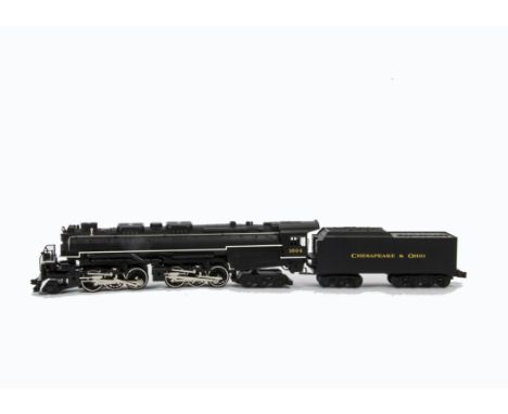 An American 0 Gauge 3-rail Chesapeake and Ohio ‘Allegheny’ 2-6-6-6 Steam Locomotive and Tender by Rail King (MTH), finished i