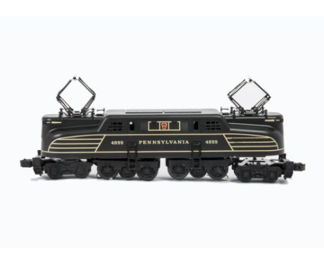 An American 0 Gauge 3-rail Pennsylvania RR ‘GG-1’ Electric Locomotive by MTH, finished in PRR ‘gold-striped’ black as no 4899