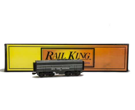 American 0 Gauge 3-rail F-3 Diesel Locomotive Set by Rail-King (MTH), in New York Central two-tone grey, comprising powered a