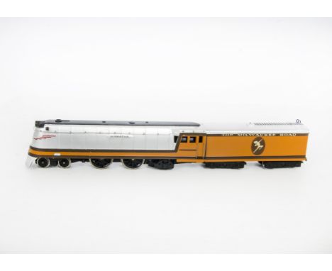 An Uncommon Rivarossi L442/R H0 Gauge American ‘Hiawatha’ Streamlined 4-4-2 Steam Locomotive and Tender, in ‘Milwaukee Road’ 