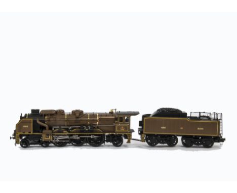 A French 0 Gauge 3-rail Nord Railway ‘Chapelon Pacific’ Steam Locomotive and Tender by MTH, finished in Nord brown with gold 