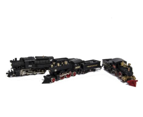 Cast-body Old-time American H0 Gauge Steam Locomotives by Aristo-craft (New-One Models) comprising Baldwin Loco works no 507,