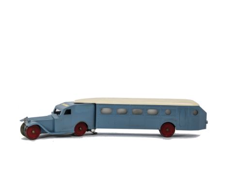 A BC (Le Rapide-style Reproduction) Continental 0 Gauge 3-rail ‘Michelin’ Railcar, in light blue with white roof and red whee