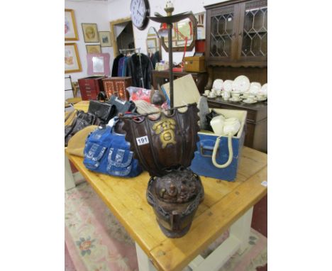Metal Viking ship lamp base