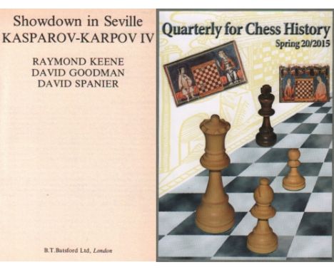 Kasparow – Karpow. Keene, R. u. a. Showdown in Seville Kasparov – Karpov IV. London, Batsford, ca. 1987. 8°. Mit Diagrammen. 