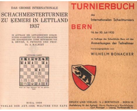Kemeri 1937. Das grosse internationale Schachmeisterturnier zu Kemeri in Lettland 1937 ... Mitwirkung von K. Betins u. a. Rig