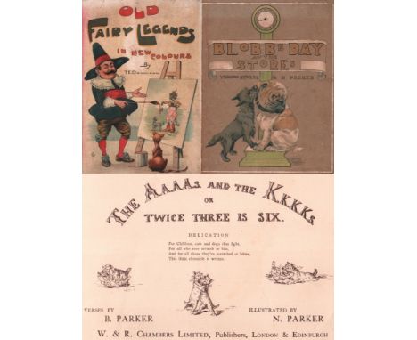 Kinderbuch. Sammlung von 3 Kinderbüchern englischer Verlage, 1917 - 1925. Alle bebildert auch in Farbe. Verschiedene Formate 