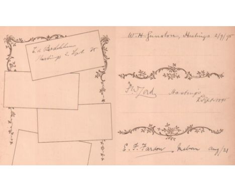 Bardeleben, Curt von. Autographenblatt mit eigenhändiger Unterschrift von Curt von Bardeleben aus dem Jahr 1895. Blattgröße 1