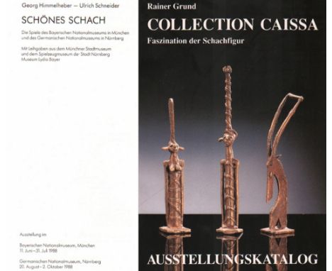 Grund, R. Collection Caissa. Faszination der Schachfigur. Ausstellungskatalog ... (Ladenburg), Grund, 1992. 4°. Mit vielen, t