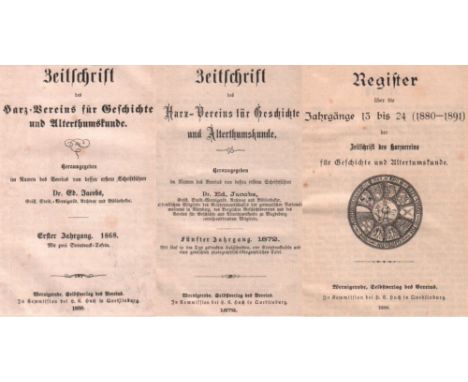 Harz. Zeitschrift des Harz – Vereins für Geschichte und Alterthumskunde. Hrsg. im Namen des Vereins vom Schriftführer Ed. Jac