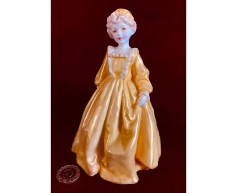 OLD WORCESTER FIGURE MODELLED BY FC DOUGHTY, No3081 'GRANDMOTHER'S DRESS', APPROXIMATELY 17cm HIGH 