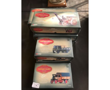 A selection of 7 Corgi Vintage Glory models to include a Fowler BG Crane Engine