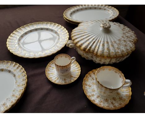 A large collection of Spode bone China to include large bowls, plates etc.