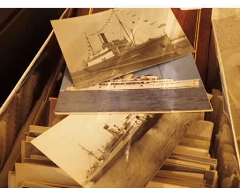 Approximately 200 shipping related postcards and first day covers
