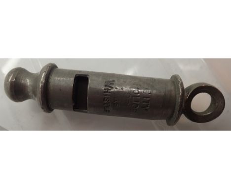 Vintage City police or fire whistle