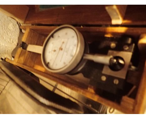 Two wood cased H Mayes scientific instruments