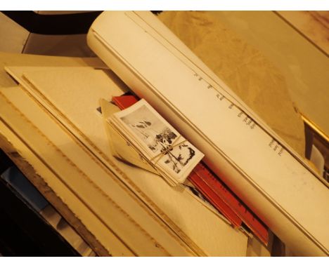 Tray of vintage black and white photographs including WWII military and associated examples