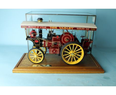 Bandai kit built 1919 garrett showmans steam traction engine pendel princess inc display case professionally built and painte