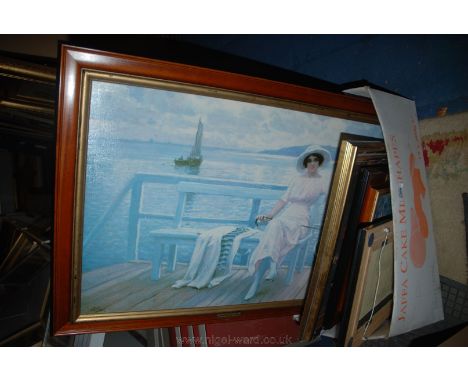 A quantity of Prints including 'The Visitor', 'Summer's Delight', 'Eaton from the river', a pretty cottage garden, etc.