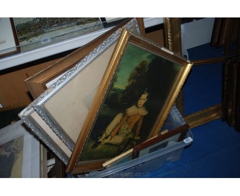 A quantity of Prints including a pair by F.W. Hayes, 'The Angler's Retreat' and 'The Ferry', a print of Newport, Monmouthshir