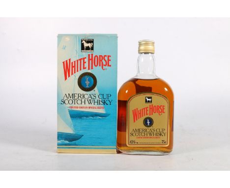 WHITE HORSE America's Cup Australia 1987 limited edition special blended Scotch whisky, 43% abv., 75cl, boxed. 