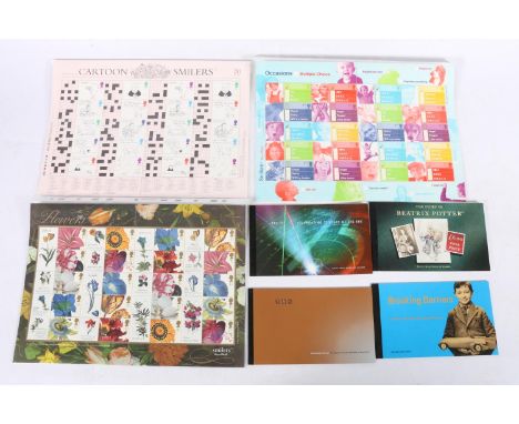 GREAT BRITAIN GB label sheets LS11, LS12 and LS13 2003 containing 60 first class stamps (FV £57), and four prestige stitched 