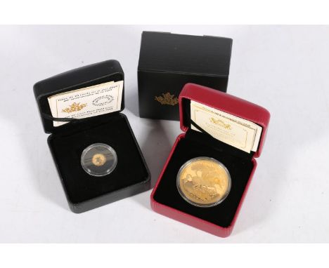 CANADA Elizabeth II gold proof twenty-five cents 25c 2019 Maple Leaf [24ct 0.5g 11mm] in issue case with certificate of authe