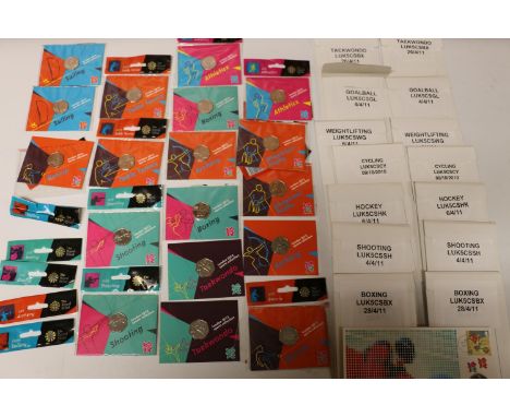 The Royal Mint UNITED KINGDOM Elizabeth II (1952-2022) London Olympics 2012 Sports Collection of 50pence first day covers inc